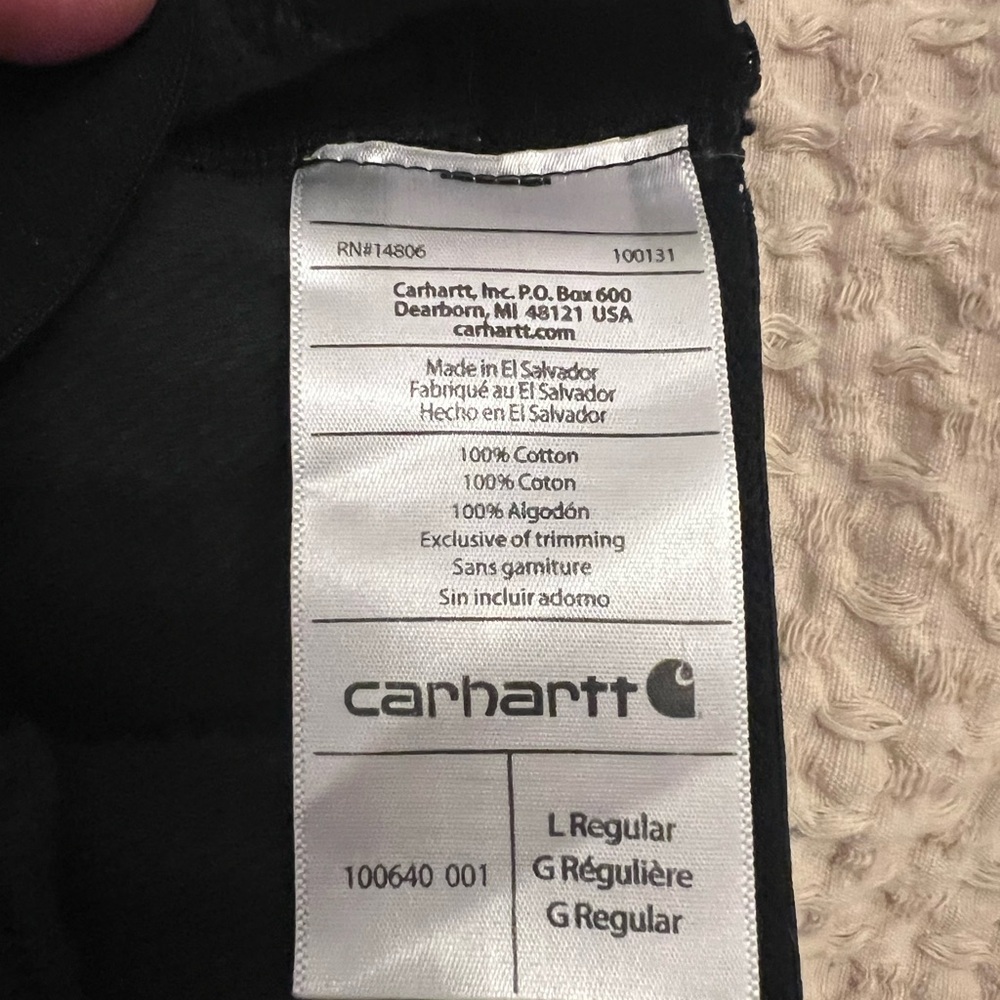 Carhartt Men’s Large Black Thermal Pants - Picture 4 of 4